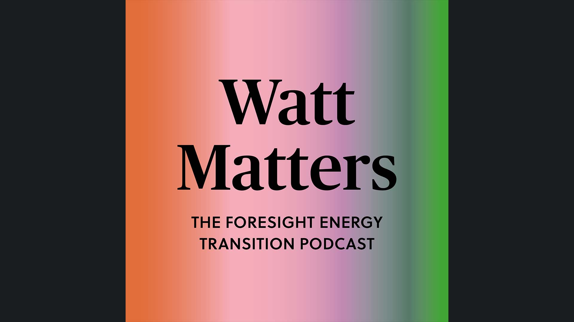 Watt Matters